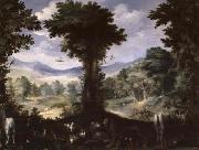 Carlo Antonio Procaccini Garden of Eden painting